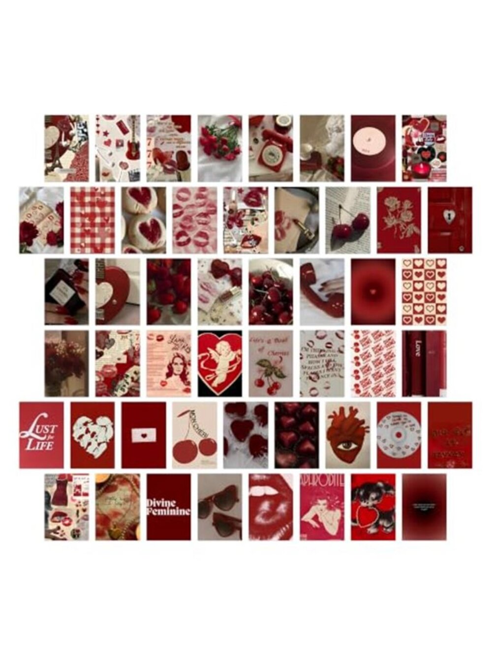 Downtown Girl Wall Collage Kit 50 Pcs, Downtown Girl Room Decor, Y2K Wall Art
